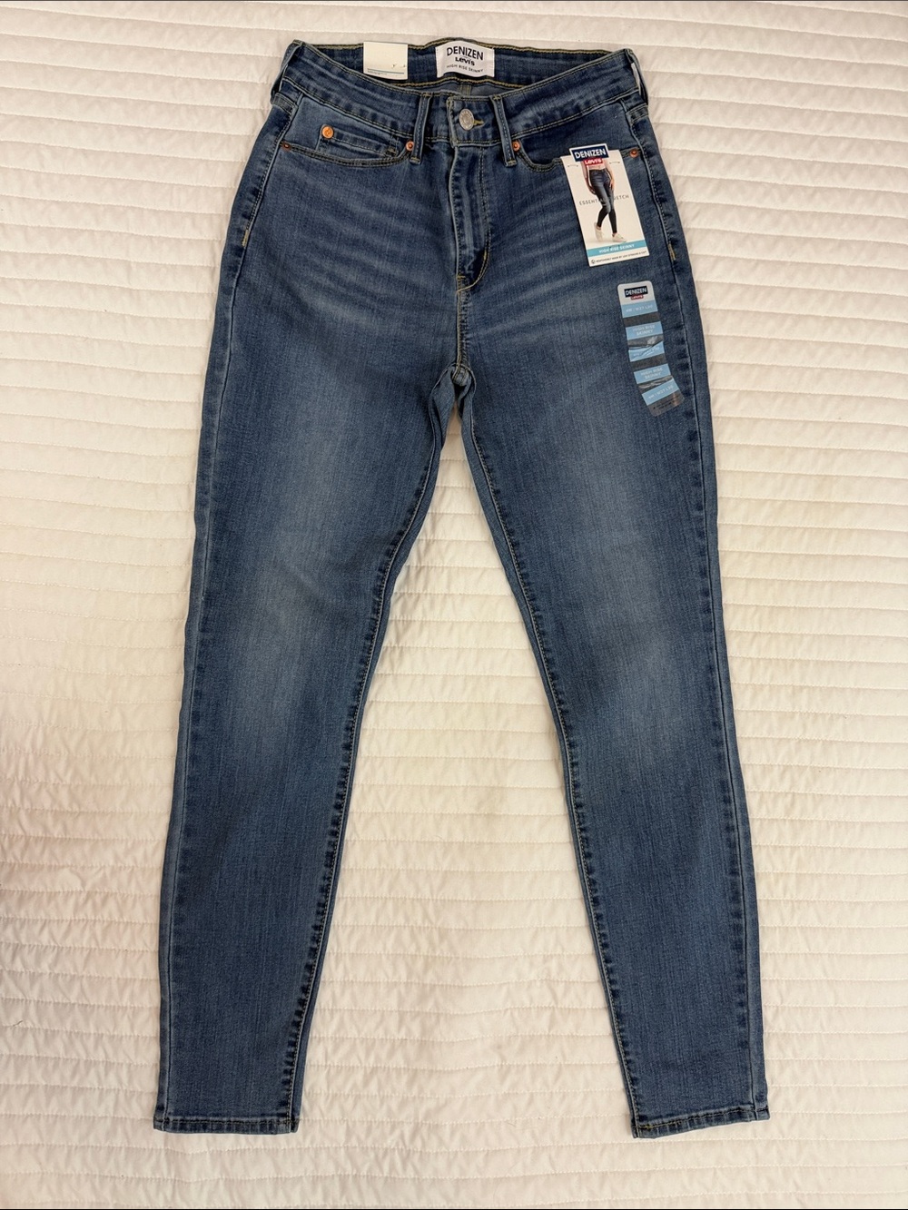 Denizen from Levi's Women's High Rise Skinny Jeans in Medium Blue Wash